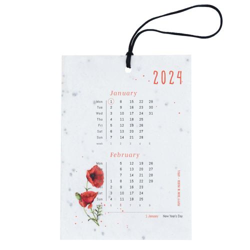 Calendar A6 seed paper - Image 1